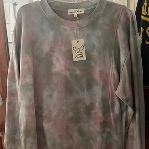 Johnny Was Calme’ tie-dye pullover. XL